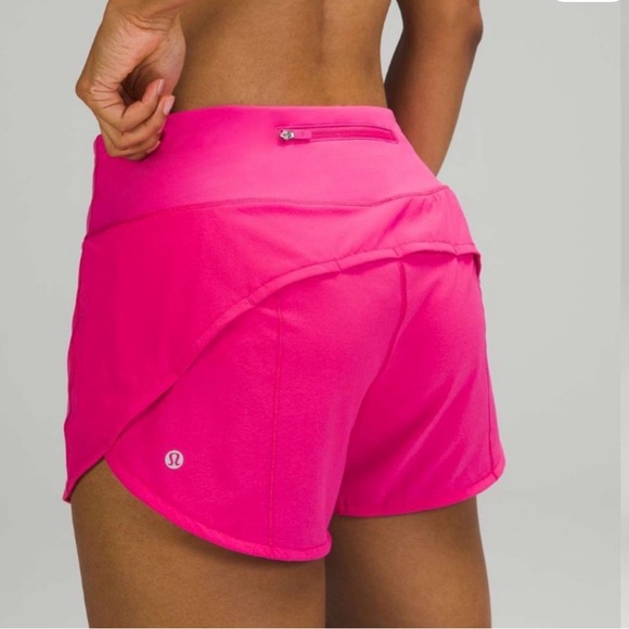 Lululemon Speed Up Pink Athletic Shorts MR 4”/ 0 Tall - Picture 1 of 9